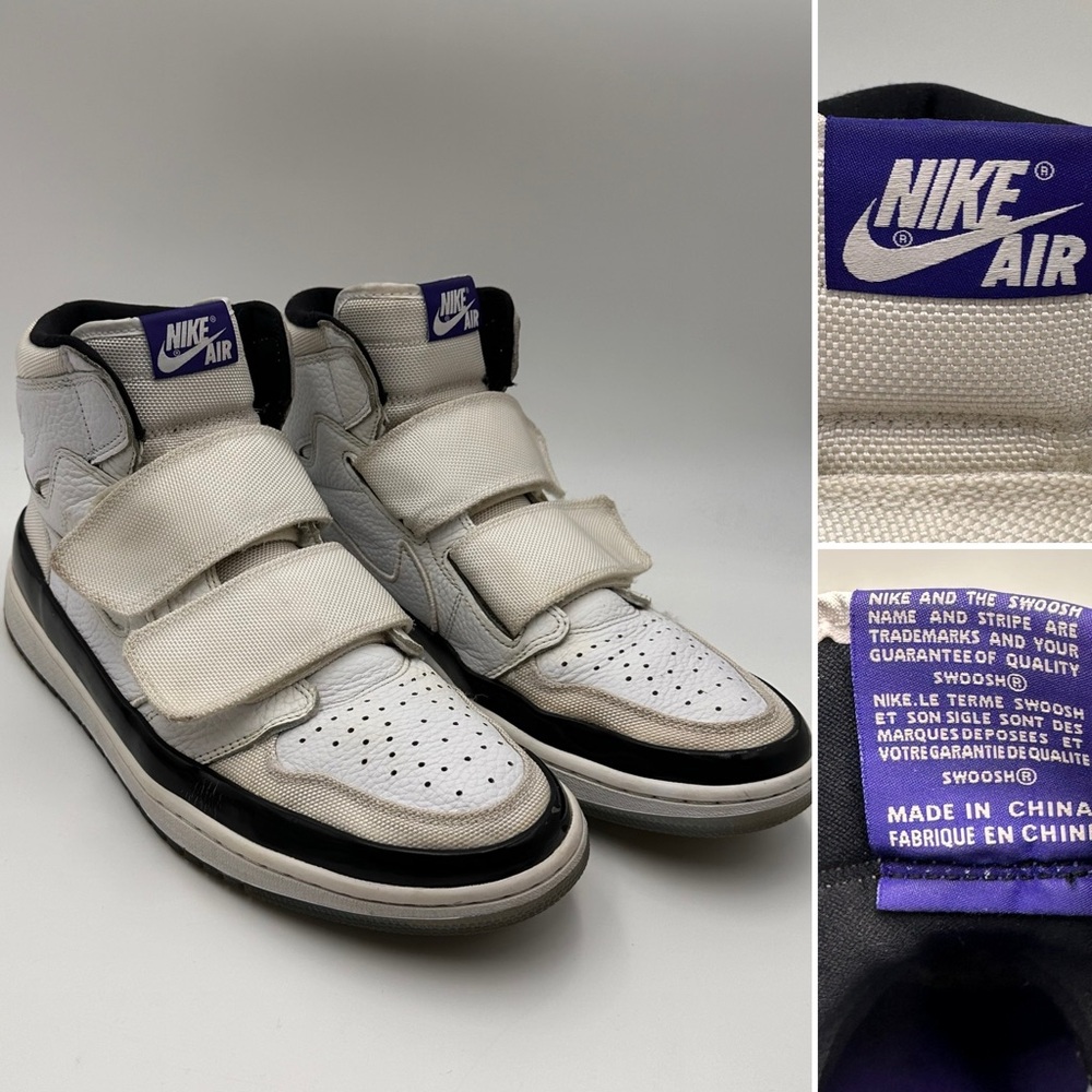 NIKE AIR JORDAN 1 DOUBLE STRAP CONCORD HIGH TOP SNEAKERS SIZE 13 AQ7924-107